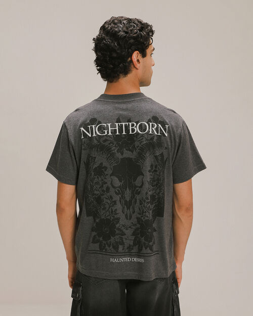 Playera Efecto Lavado Gris